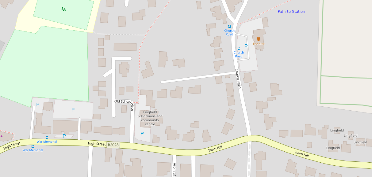 Lingfield Map
